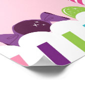 Banner voor Snoep van zoete winkels Poster (Hoek)