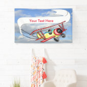 Banner voor tweevladige vleugels in blauw hemel en (Insitu)