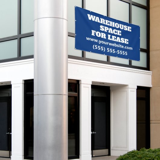 Banner voor verhuur van douane magazijnruimte (Buitenkant Gebouw)