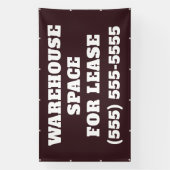 Banner voor verhuur van magazijnruimte (Verticaal)