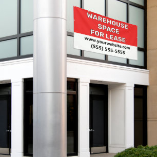 Banner voor verhuur van magazijnruimte