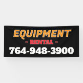 Banner voor verhuurdienst apparatuur op maat (Horizontaal)