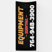 Banner voor verhuurdienst apparatuur op maat (Verticaal)