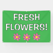 banner voor verse bloemen (Horizontaal)