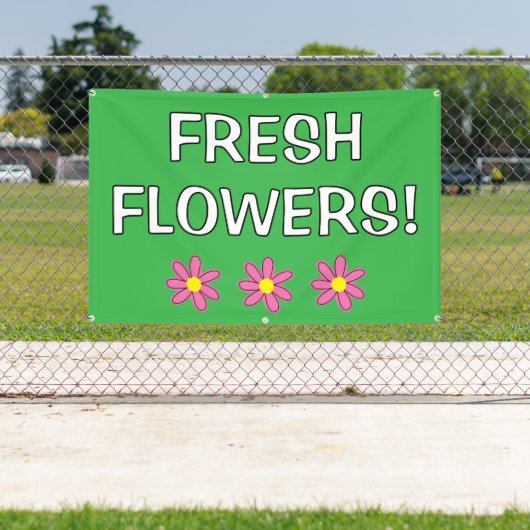 banner voor verse bloemen (Insitu)