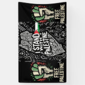 banner voor vrij palestina (Verticaal)