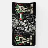 banner voor vrij palestina (Verticaal)