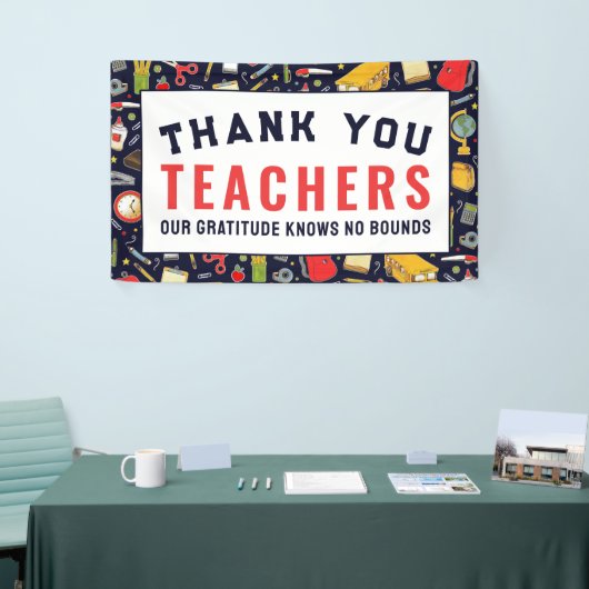 Banner voor waardering van leraren (Beurs)