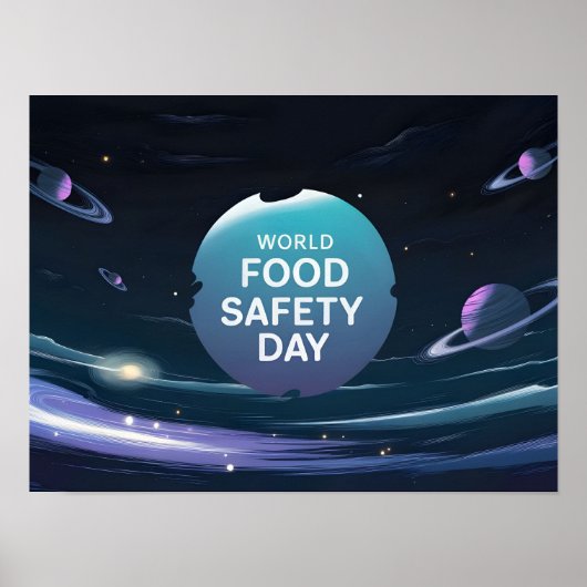 Banner voor Wereldvoedseldag met tekstruimte Poster (Voorkant)