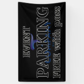 Banner voor zwarte achtergrondparkeerkaart voor be (Verticaal)