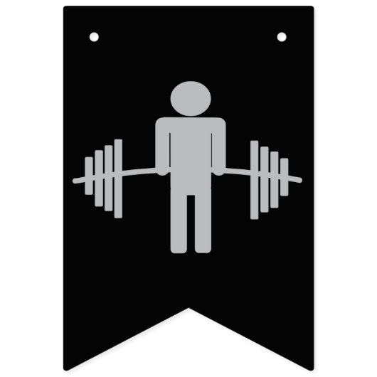 Banner voor zwarte en zilvergewicht (Eerste vlag)