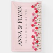 Banner waterverf Rozen Weddenschap (Verticaal)