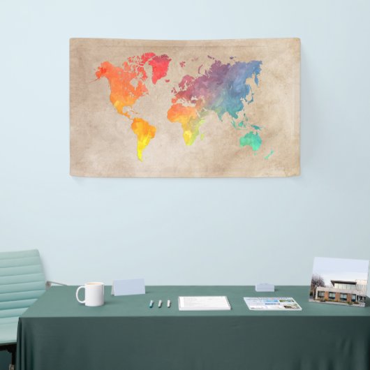 Banner wereldkaart #map (Beurs)