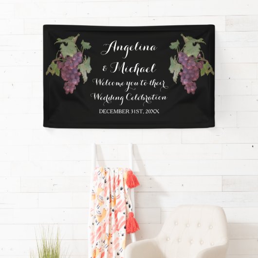 Banner Wine Grape Winery Wedding (Insitu)
