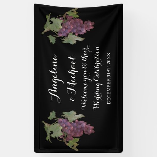 Banner Wine Grape Winery Wedding (Verticaal)