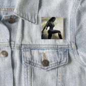 Banner: Wonder Woman, Flash Vierkante Button 5,1 Cm (In situ)