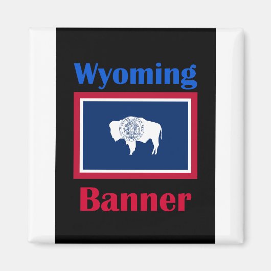 Banner Wyoming Magneet (Voorkant)