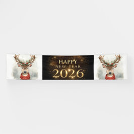 banner zwart goud nieuwjaar