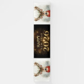 banner zwart goud nieuwjaar (Verticaal)