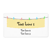 Bannerlabel Etiket (Voorkant)