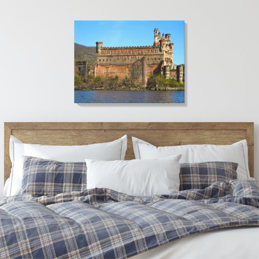 Bannerman Castle Canvas Afdruk (Insitu (Slaapkamer))