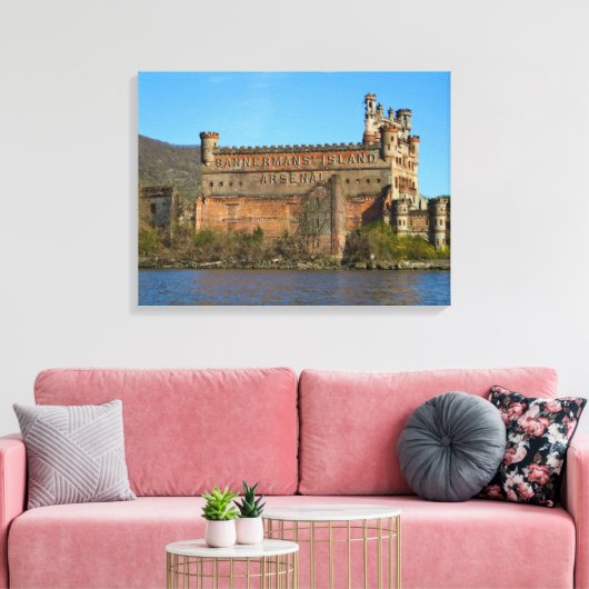 Bannerman Castle Canvas Afdruk (Insitu (Woonkamer))