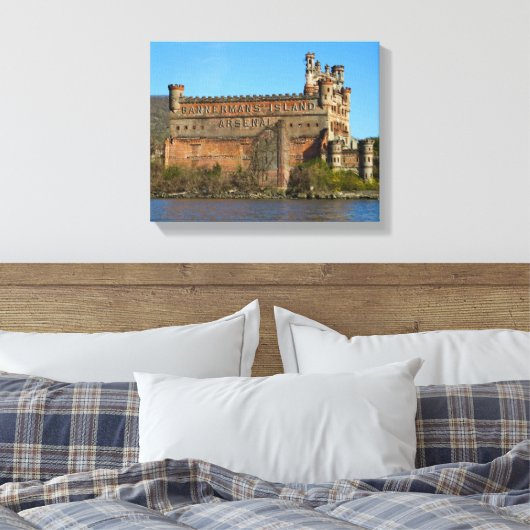 Bannerman Castle Canvas Afdruk (Insitu (Slaapkamer))