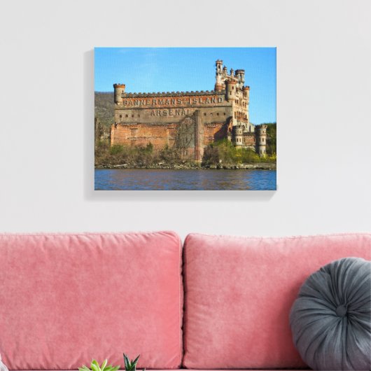 Bannerman Castle Canvas Afdruk (Insitu (Woonkamer))