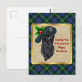 Bannerman Clan Badge & Tartan Kerstmis Briefkaart (Voorkant / Achterkant)
