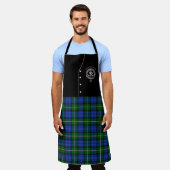 Bannerman Clan Badge & Tartan Kilt Schort (Gedragen)