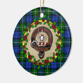 Bannerman Clan Badge & Tartan Persoonlijke mas Keramisch Ornament (Links)