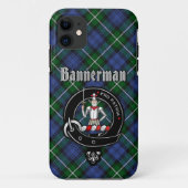 Bannerman Clan Badge & Tartan Telefoon Case (Achterkant)