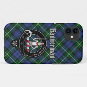 Bannerman Clan Badge & Tartan Telefoon Case (Achterkant (horizontaal))