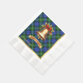 Bannerman gepersonaliseerde Tartan kerst Servet (Hoek)