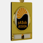 Bannerornament - Verguld Banner Ornament (Rechts)