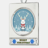 Bannerornament Verzilverd Banner Ornament (Links)
