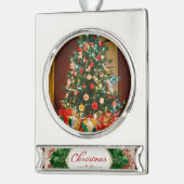 Bannerornament Verzilverd Banner Ornament (Links)
