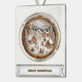 Bannerornament Verzilverd Banner Ornament (Links)