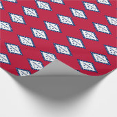 Bannerpatroon van Arkansas Cadeaupapier (Hoek)