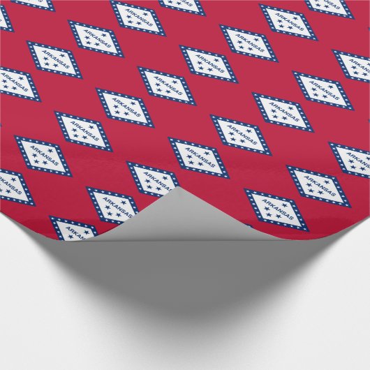 Bannerpatroon van Arkansas Cadeaupapier (Hoek)