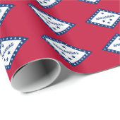 Bannerpatroon van Arkansas Cadeaupapier (Rol Hoek)