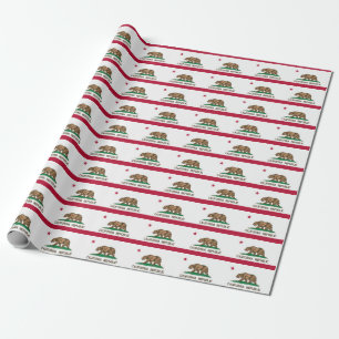 Bannerpatroon van Californië Cadeaupapier