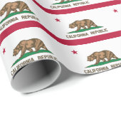Bannerpatroon van Californië Cadeaupapier (Rol Hoek)