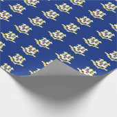 Bannerpatroon van Connecticut Cadeaupapier (Hoek)