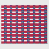 Bannerpatroon van Georgië Cadeaupapier (Vlak)