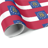 Bannerpatroon van Georgië Cadeaupapier (Rol Hoek)