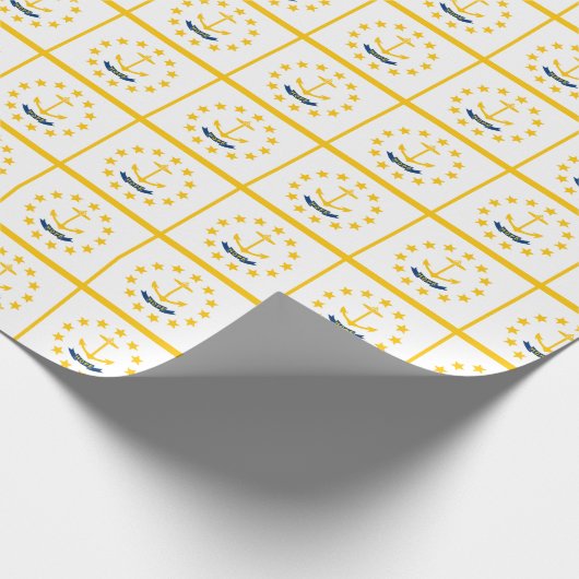 Bannerpatroon van het eiland Rhode Cadeaupapier (Hoek)
