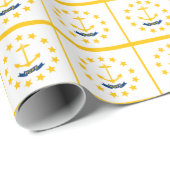 Bannerpatroon van het eiland Rhode Cadeaupapier (Rol Hoek)