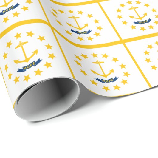 Bannerpatroon van het eiland Rhode Cadeaupapier (Rol Hoek)