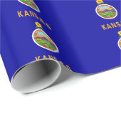 Bannerpatroon van Kansas Cadeaupapier (Rol Hoek)